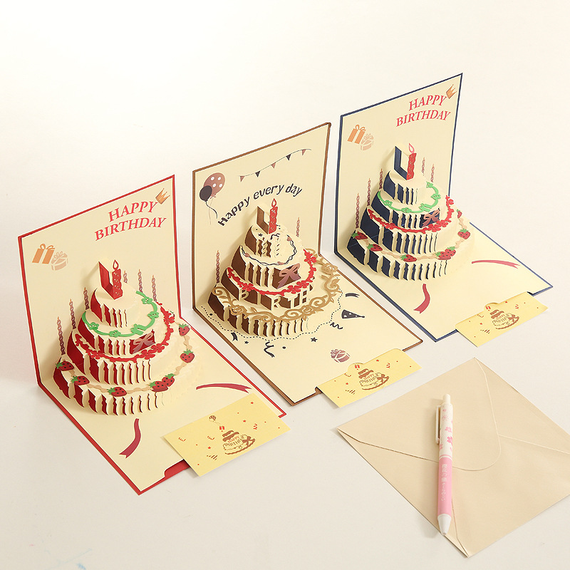 Cartes d'anniversaire 3D 