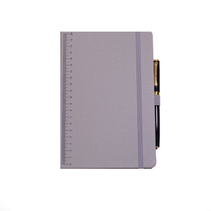 Note à couverture rigide PU avec sangles avec stylo